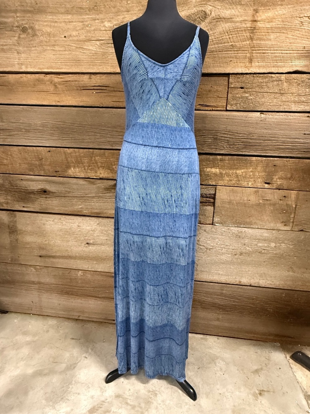 NWT Splendid Maxi Dress, Blue and White stripe, Large